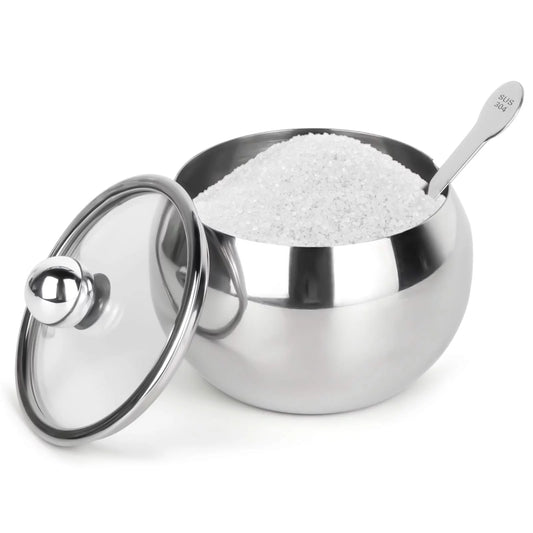 Hanmir 8.1OZ Sugar Bowl with Lid and Spoon