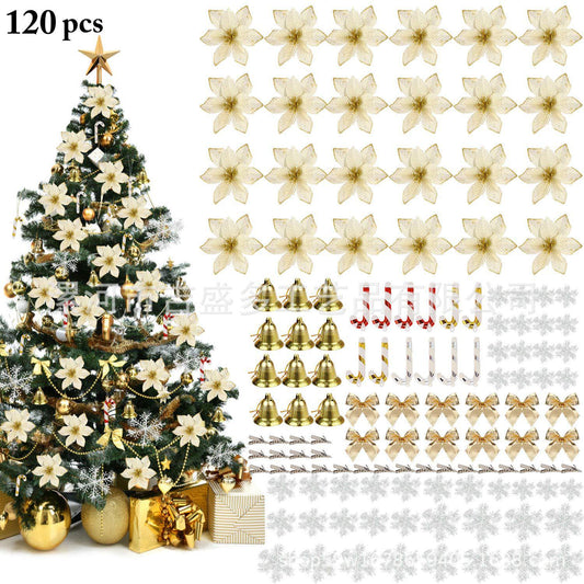 Hanmir 120Pcs Christmas Tree Ornaments Set